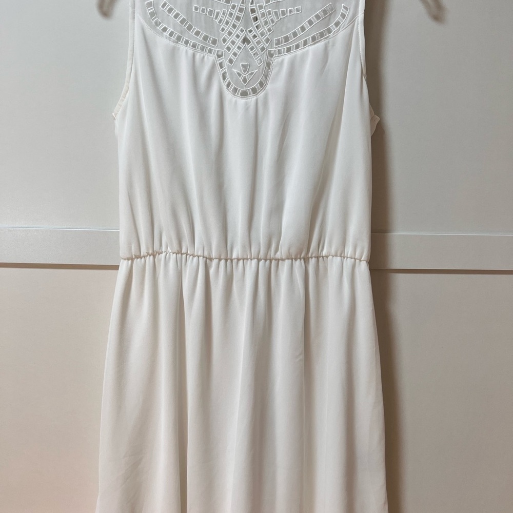 Collective Concepts Kaeli Eyelet White Dress